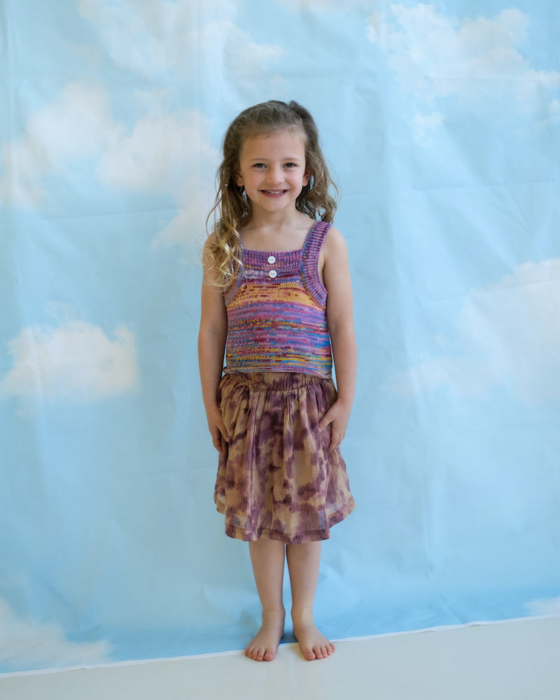 Tie Dye Skirt - Plum