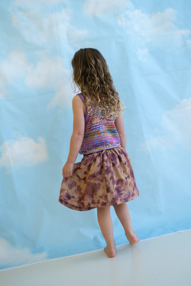 Tie Dye Skirt - Plum