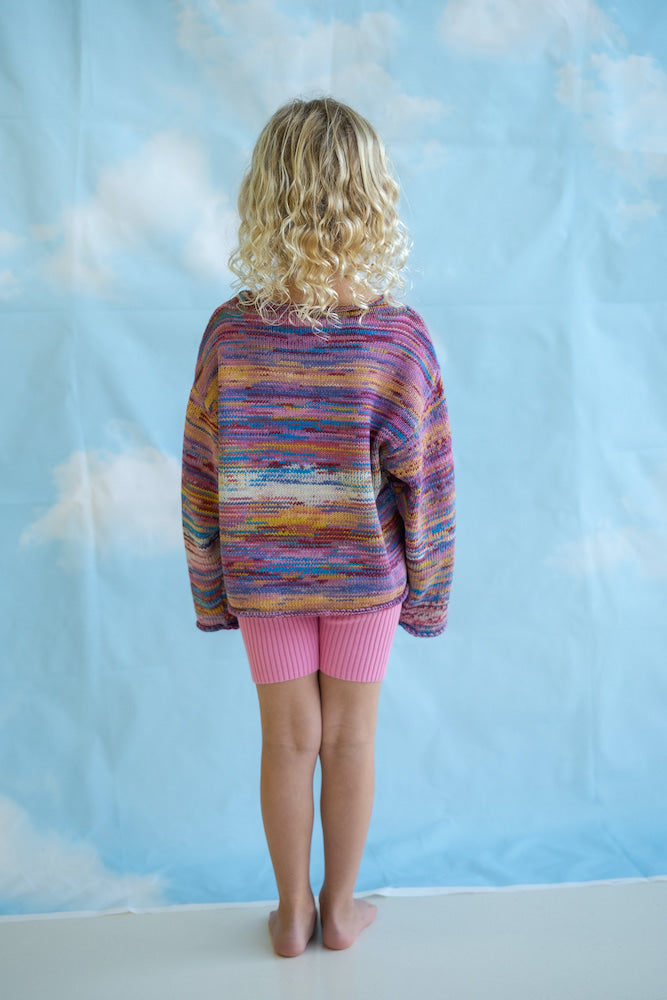 Organic Ribbed Essential Bike Shorts - Floss