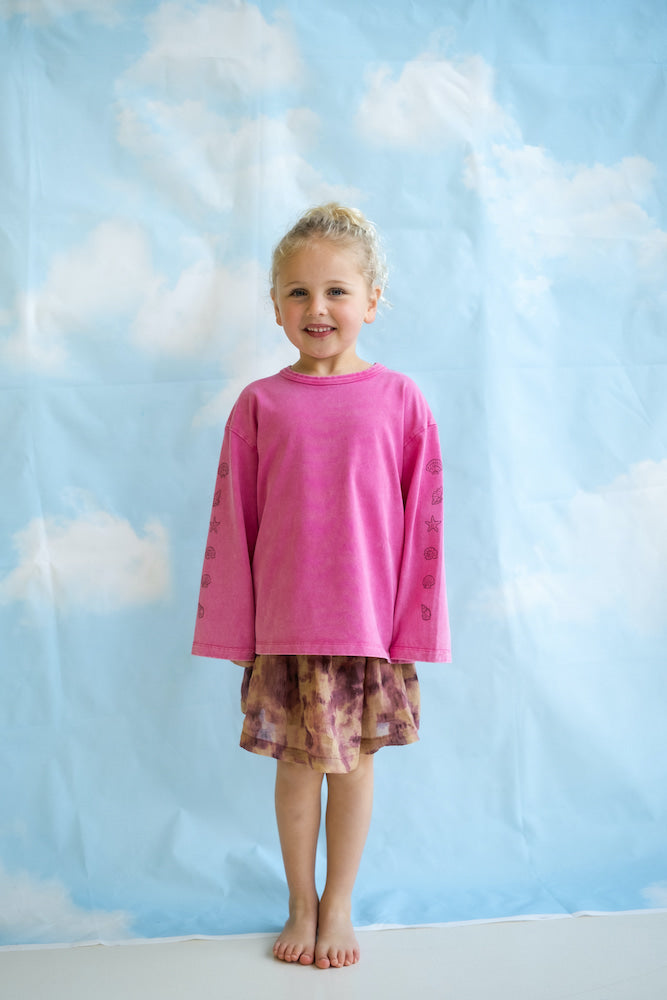 Tie Dye Skirt - Plum