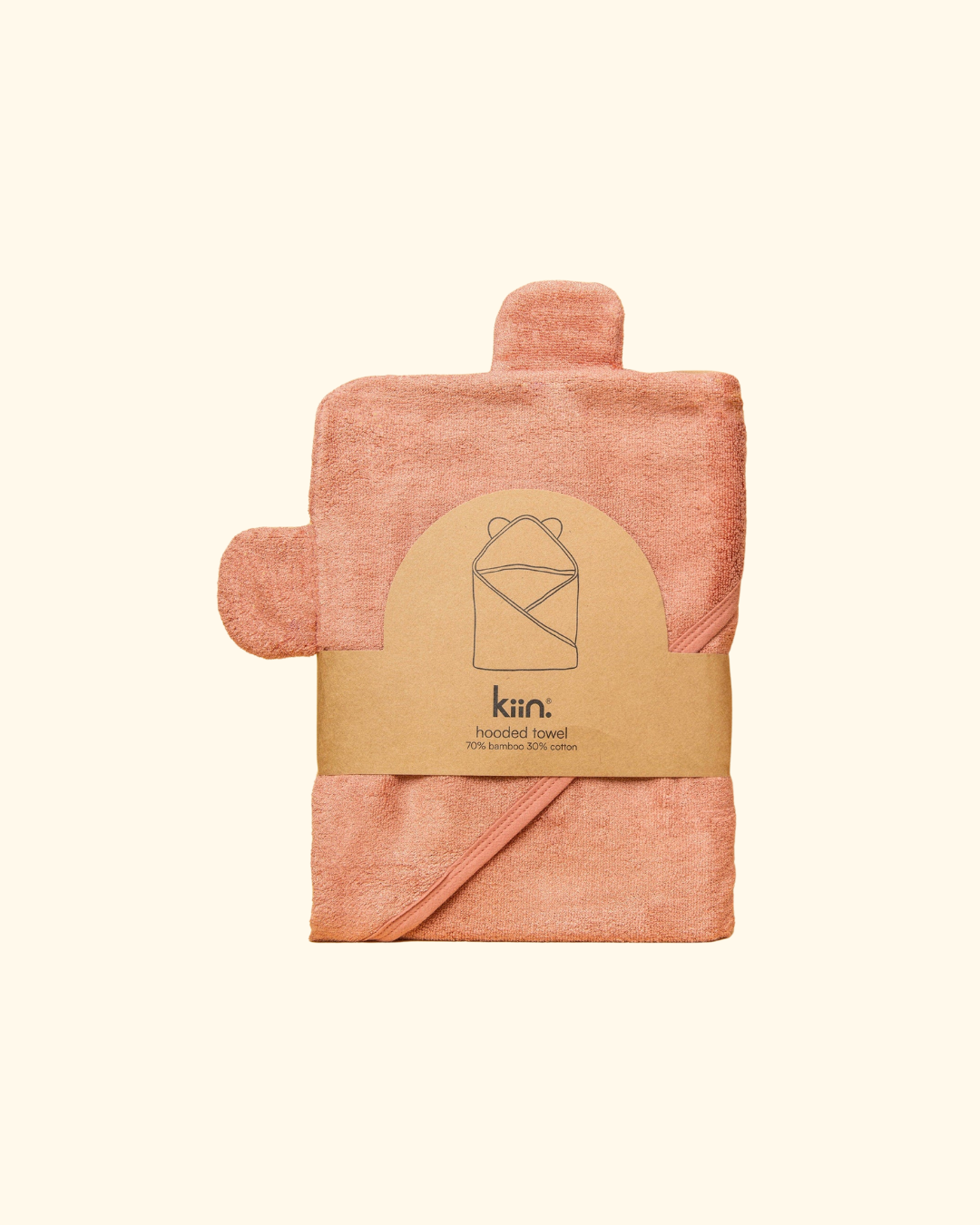 Kiin Baby ~ Hooded Towel - Blush