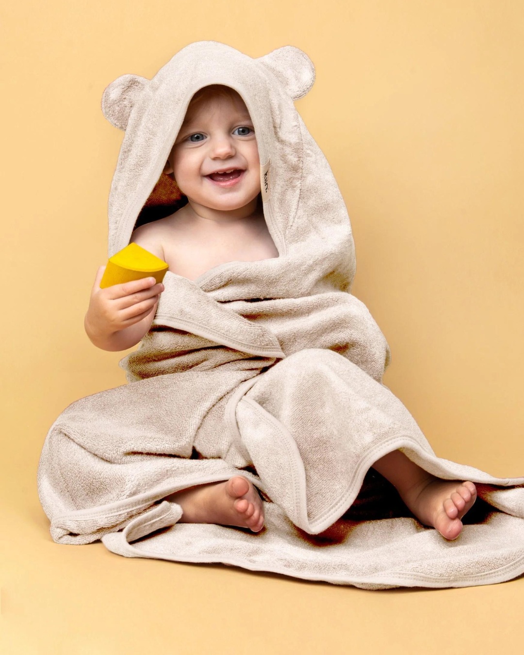 Kiin Baby ~ Hooded Towel - Ivory