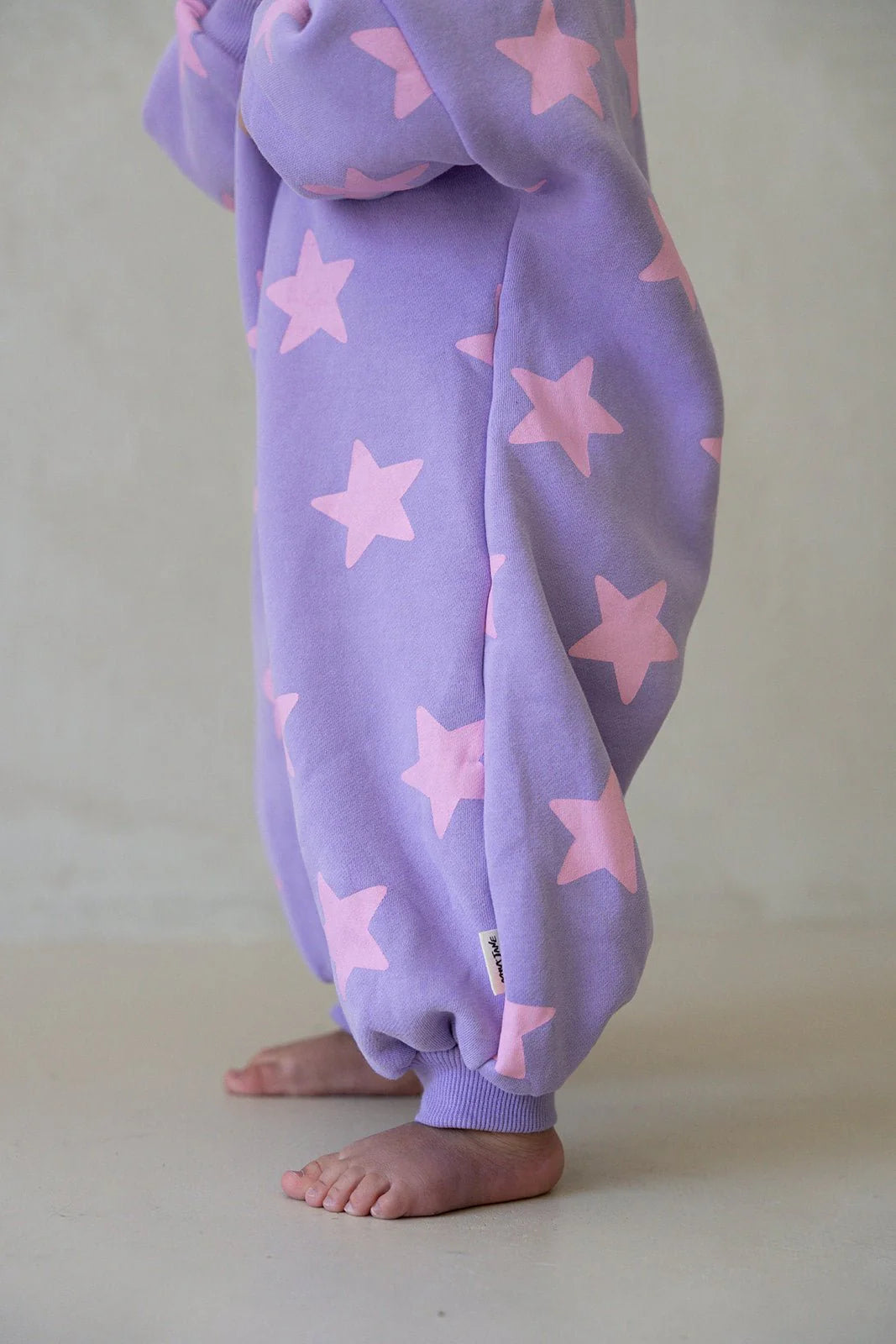 Star Romper - Lilac/Candy Pink