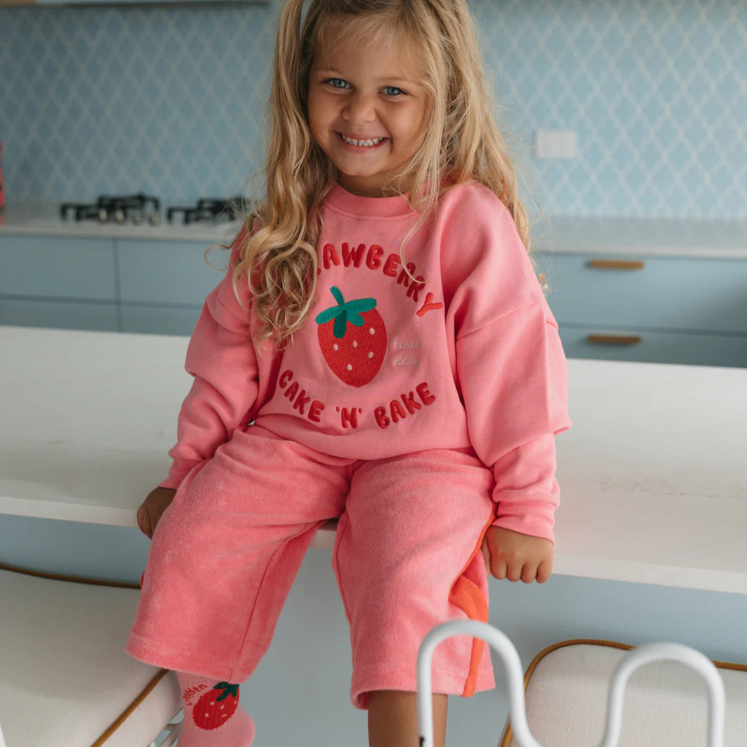 Strawberry Cake Sweater Meringue Pink
