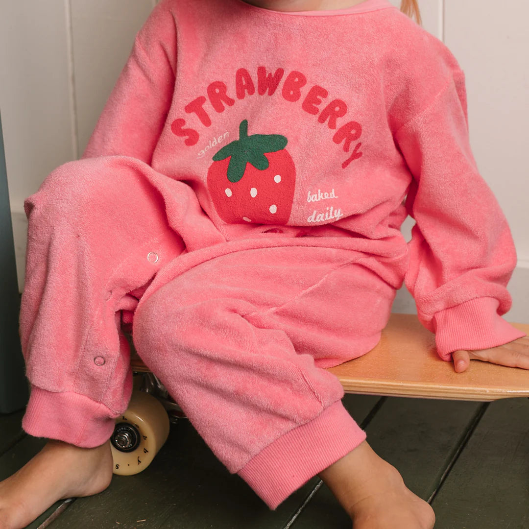 Strawberry Cake Playsuit Meringue Pink