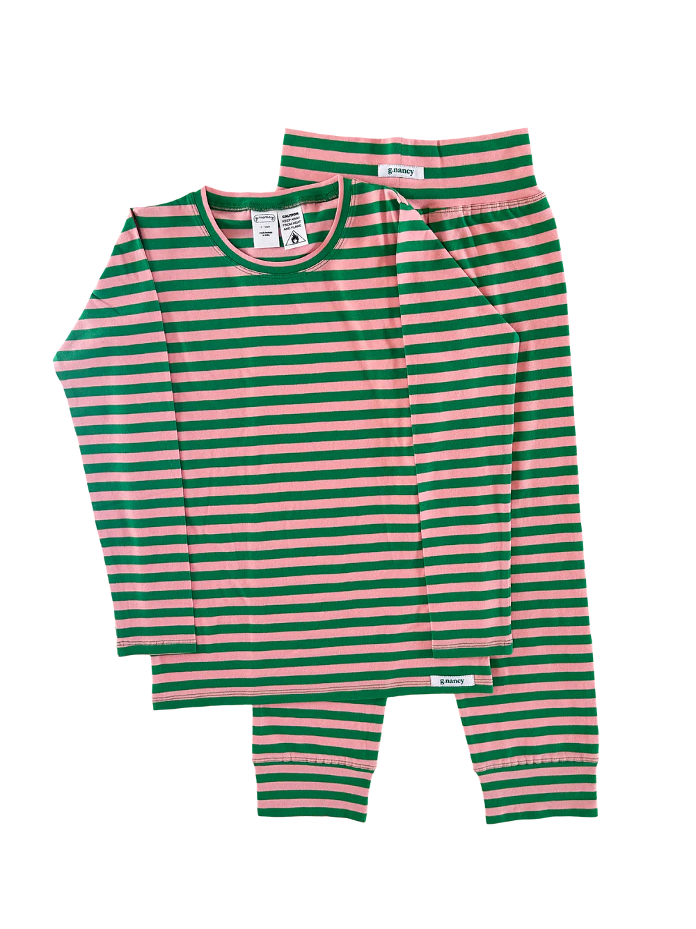 kelly green & bubblegum stripe