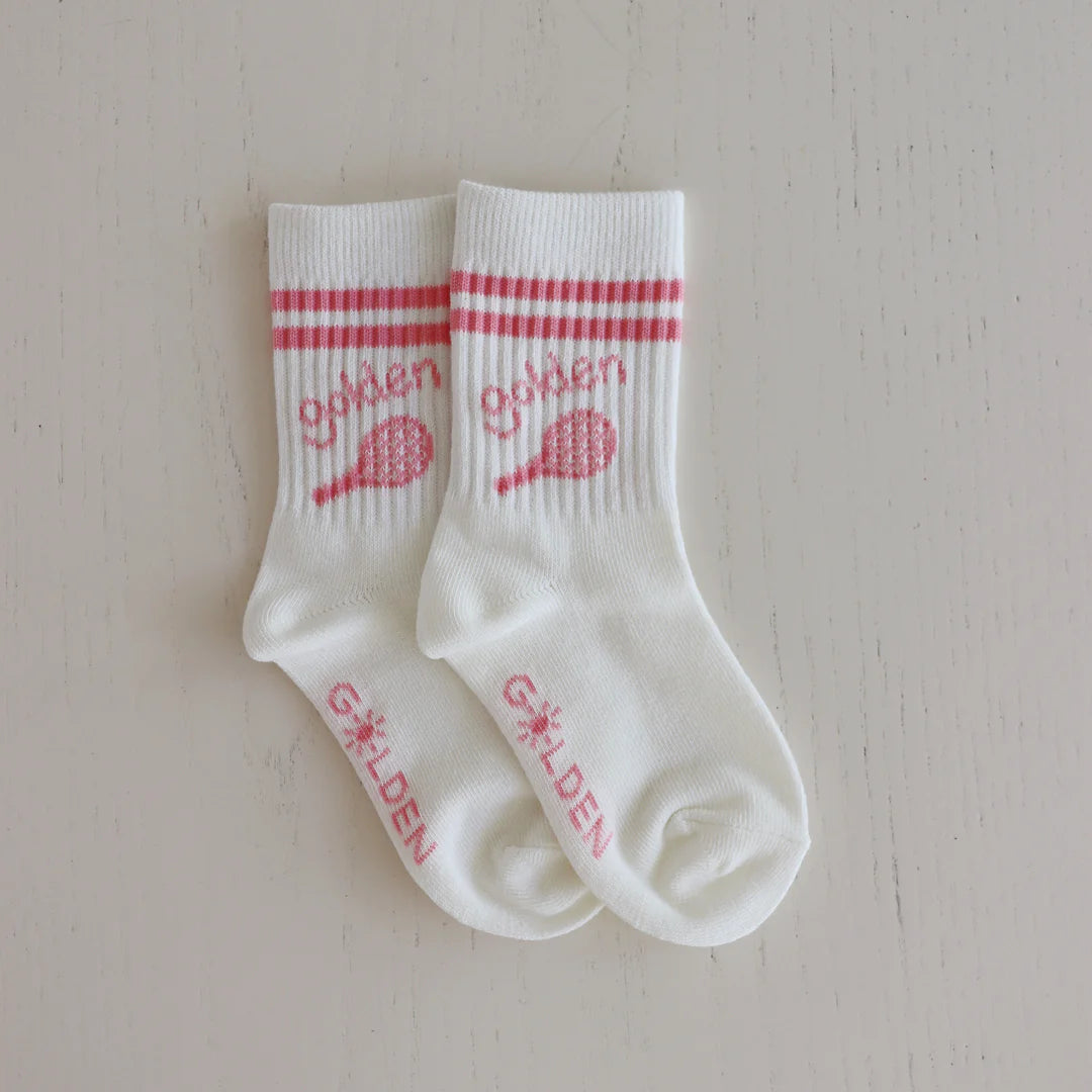 Retro girl socks - Vanilla / Bubblegum