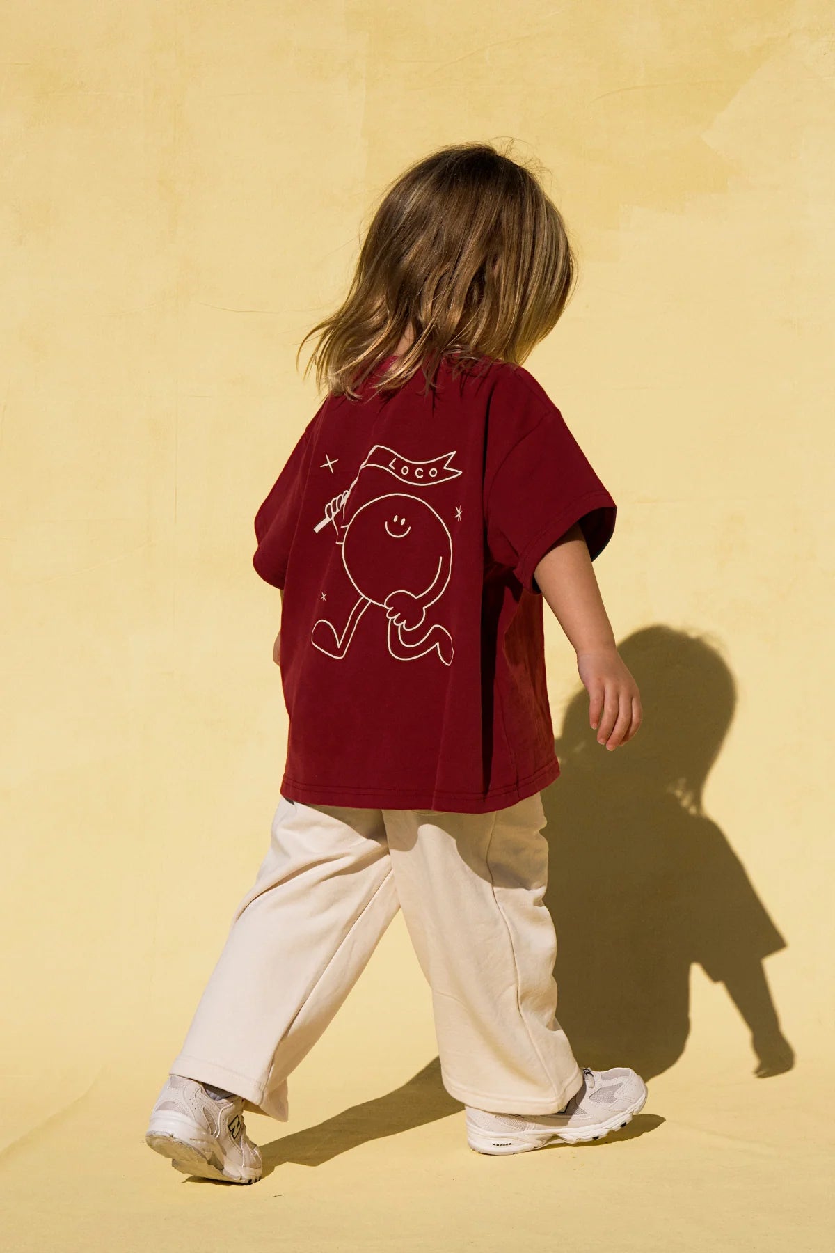 THE CRAZY FLAG LOU TEE - CHERRY