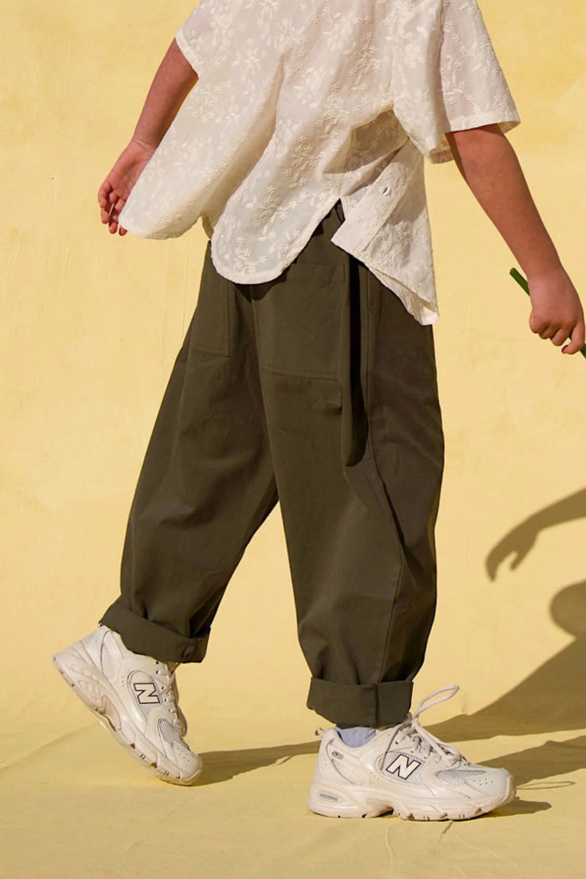 THE DUSTY DROP CROTCH PANT - KHAKI