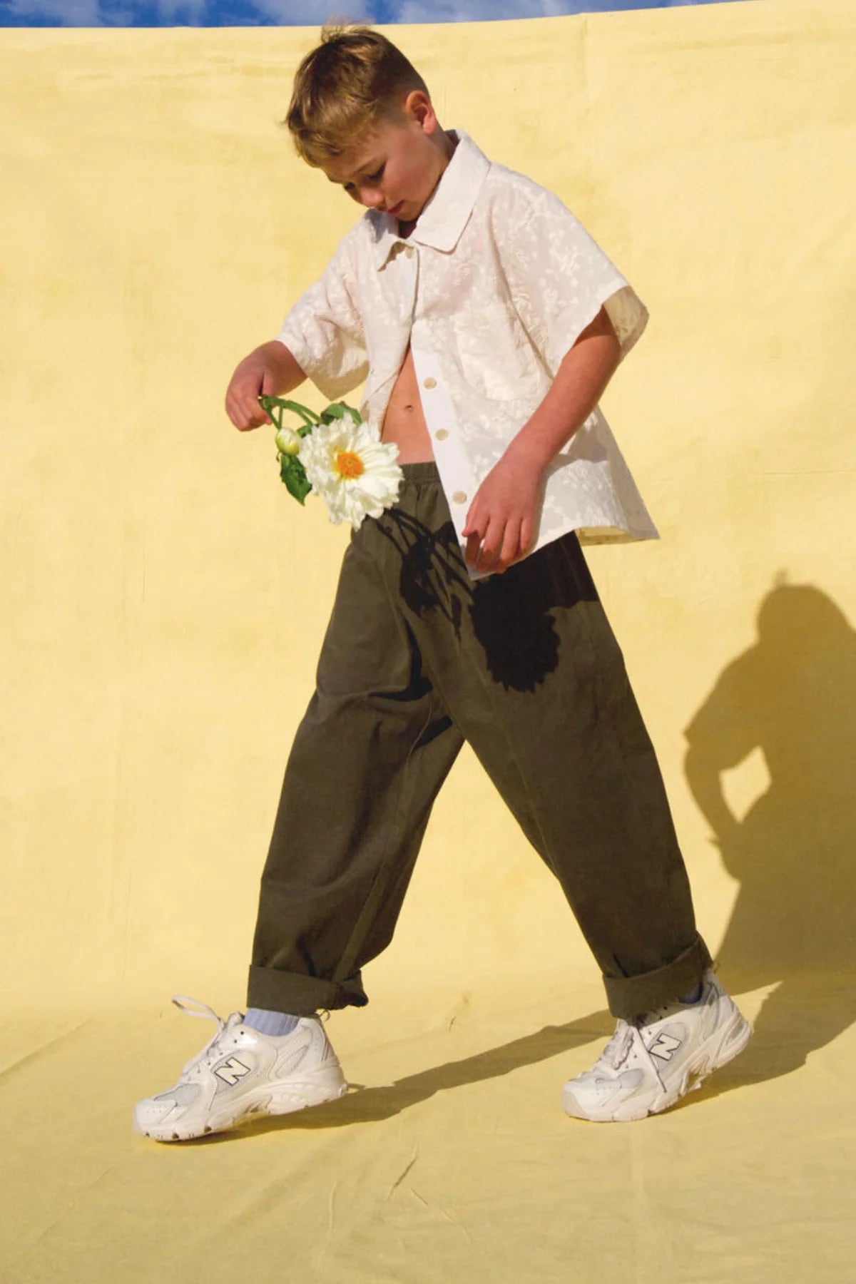 THE DUSTY DROP CROTCH PANT - KHAKI