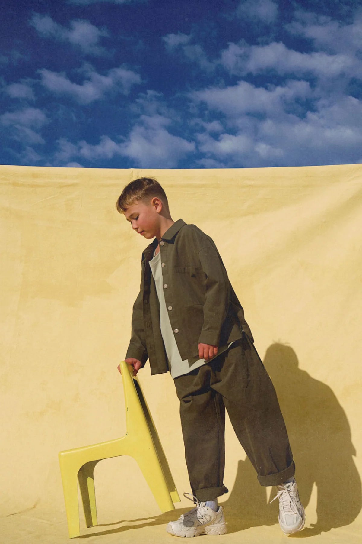 THE DUSTY DROP CROTCH PANT - KHAKI