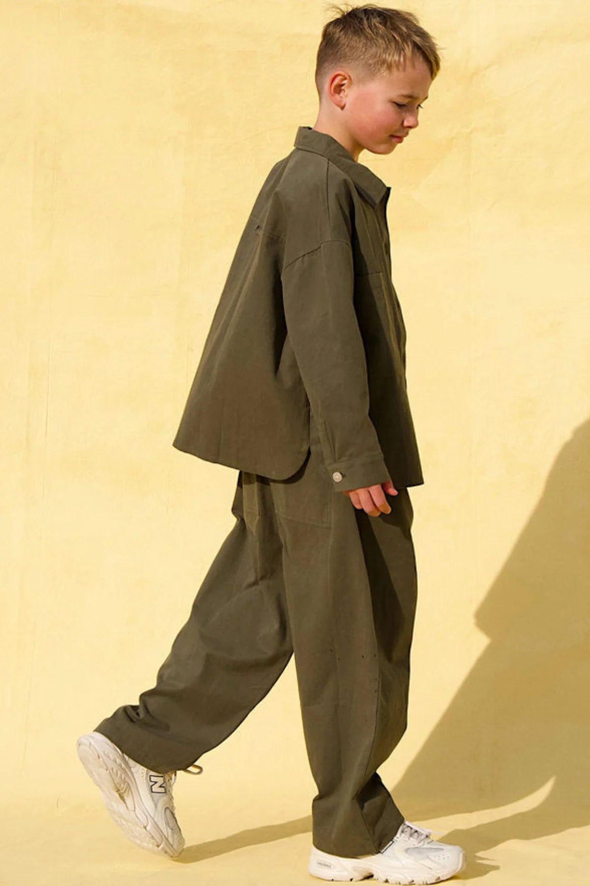 THE DUSTY DROP CROTCH PANT - KHAKI