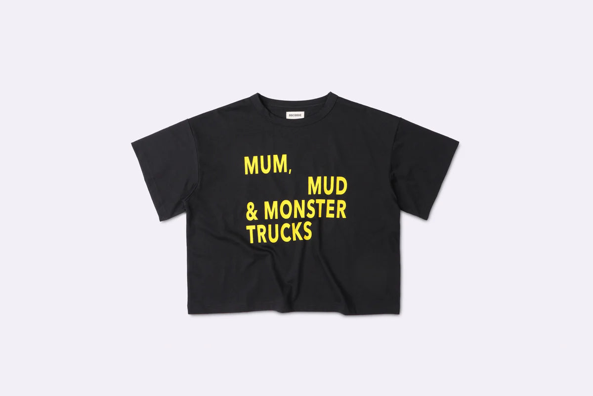 MMM tee in black/yellow