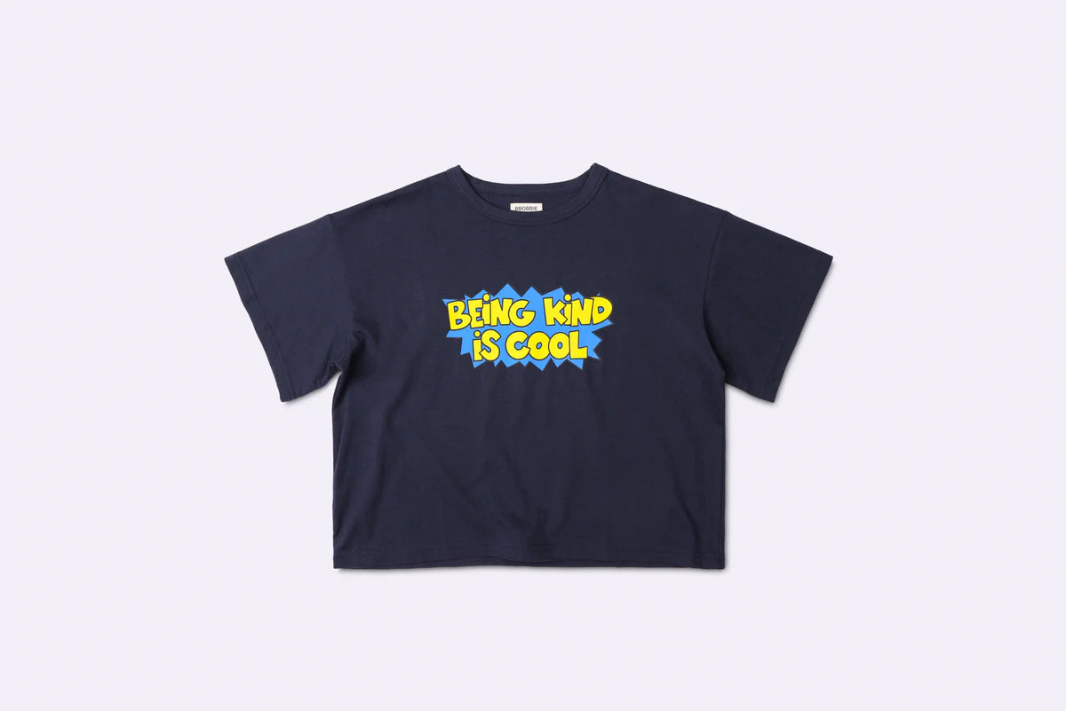 Being Kind is Cool tee in navy