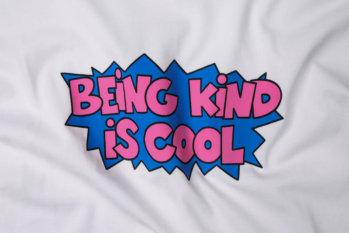 Being Kind is Cool tee in white