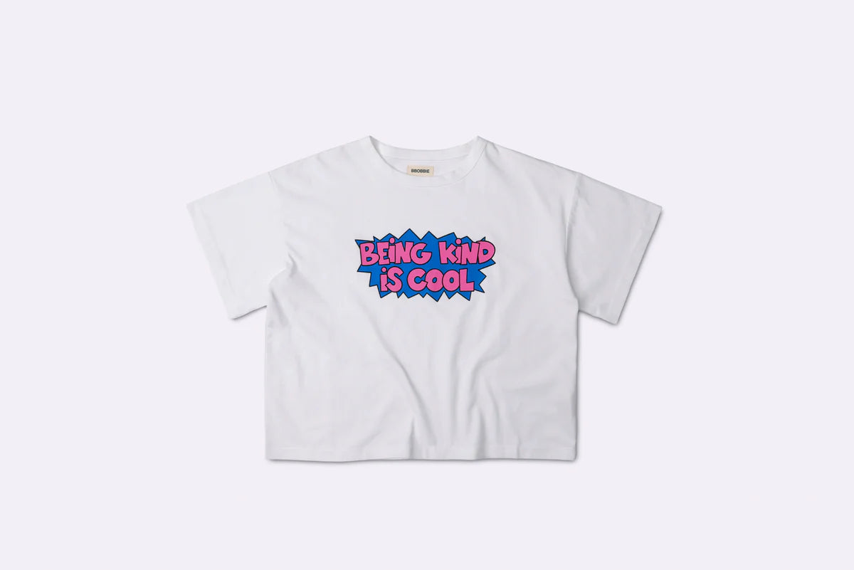 Being Kind is Cool tee in white