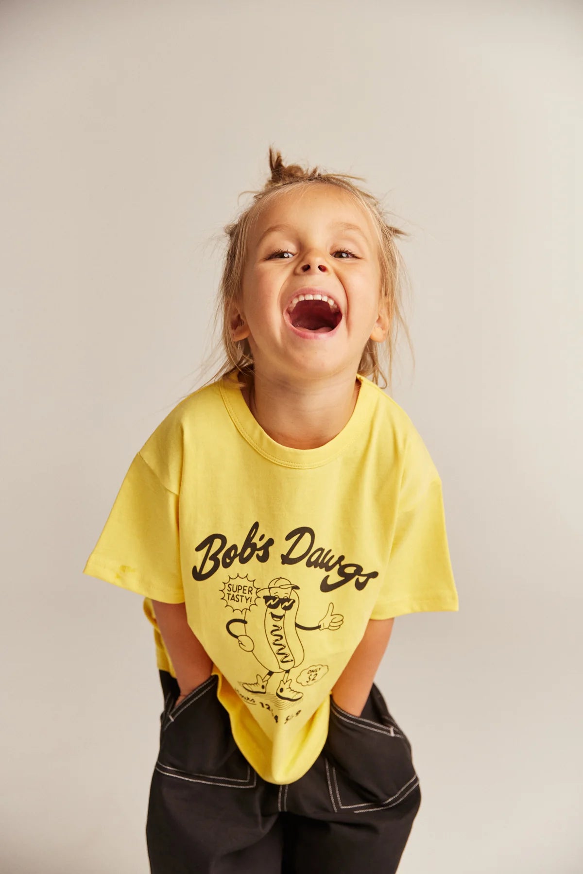 Bob’s Dawgs tee in yellow