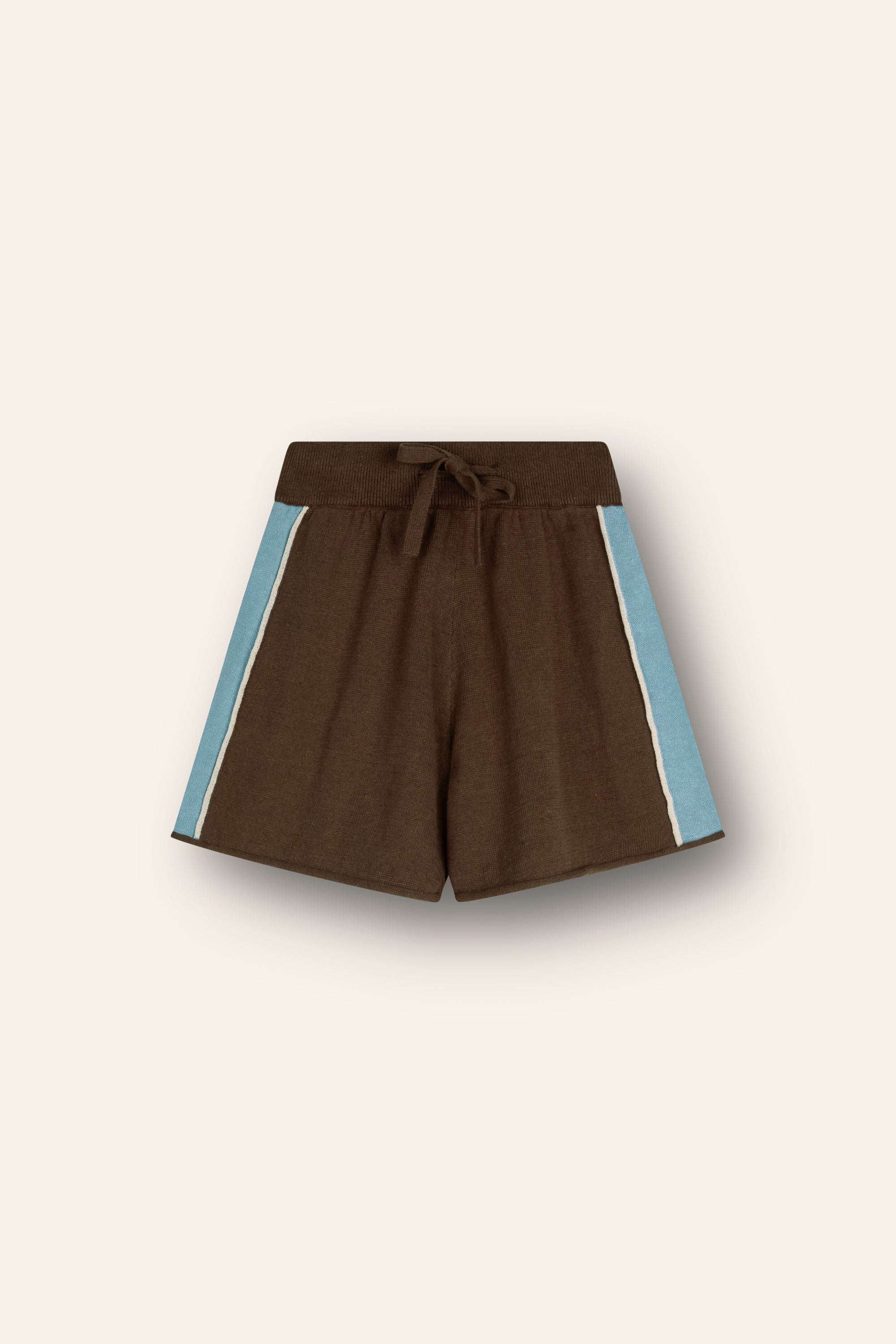 Lightweight Knit Shorts | Choc Contrast