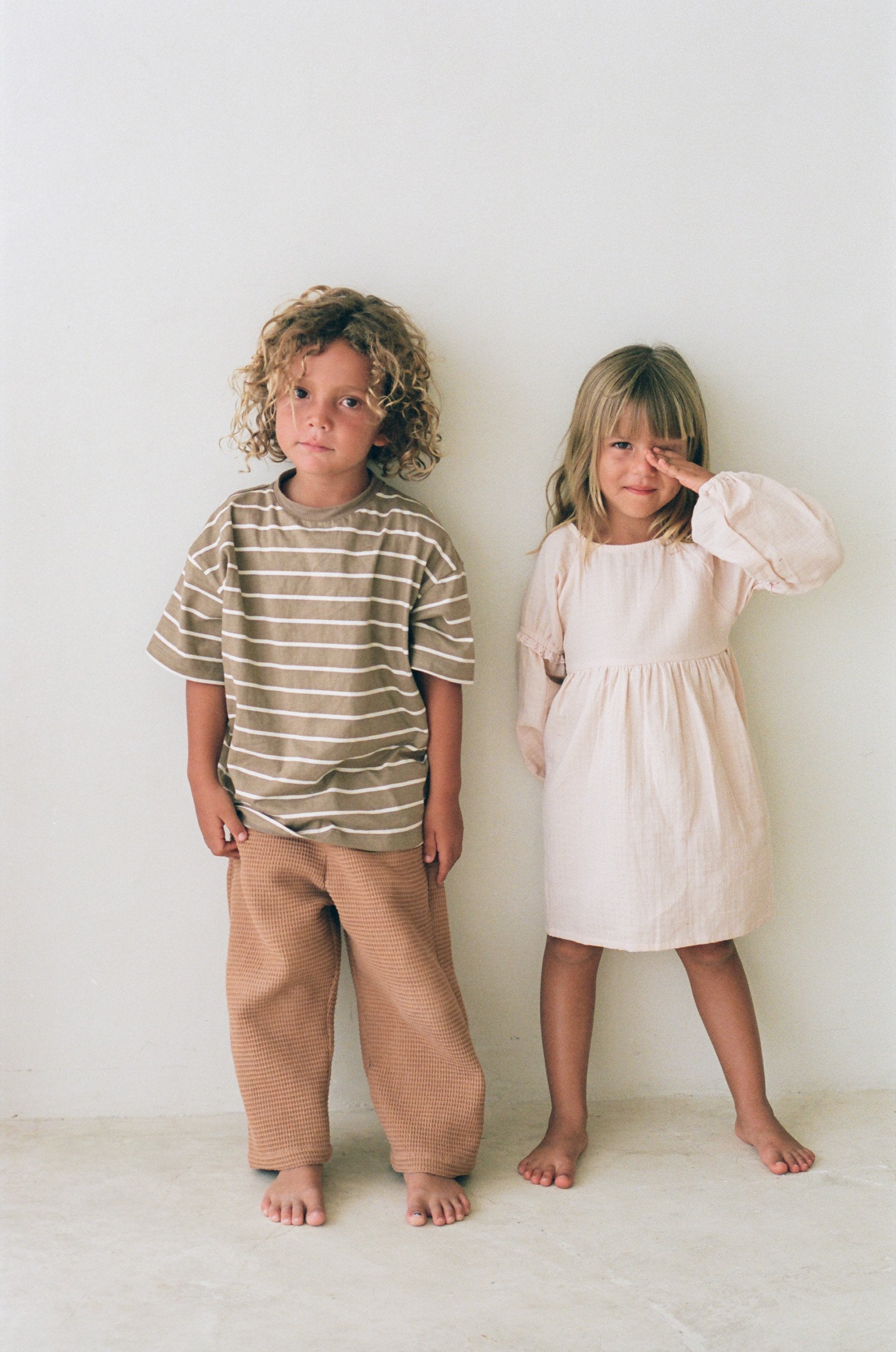 Illoura ~ Basic Tee | Cocoa Stripe