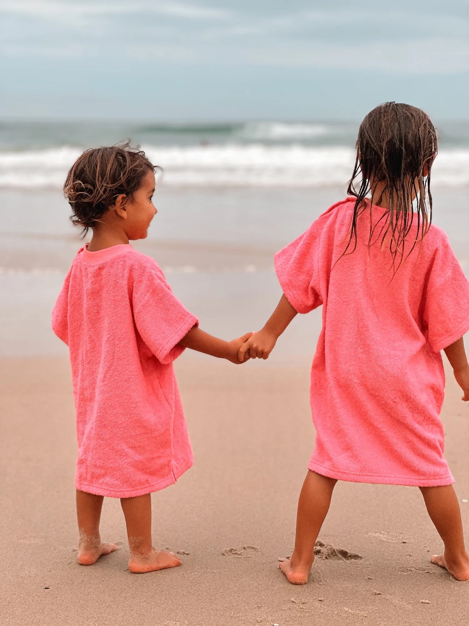 Incy Wincy Swimwear ~ Cotton Towel Beach Tee - Raspberry