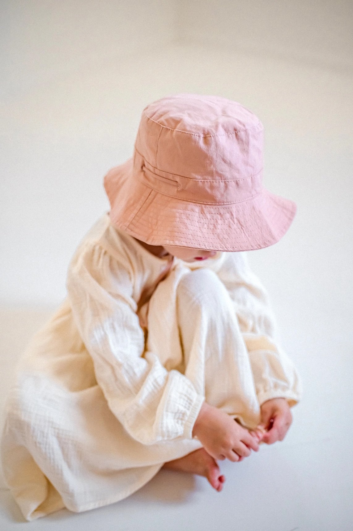Kiin Baby ~ Cotton Sun Hat | Dusty Rose