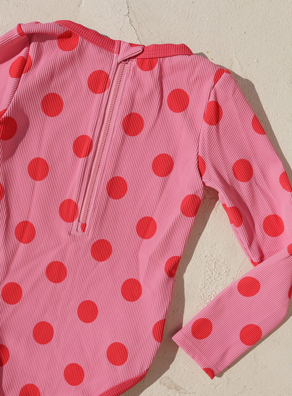 Long Sleeve Polka One Piece