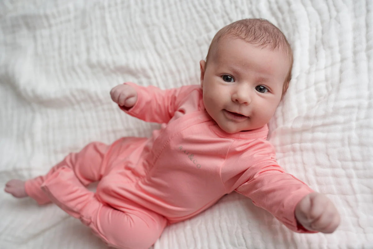 Lightweight Bamboo Onesie - Watermelon