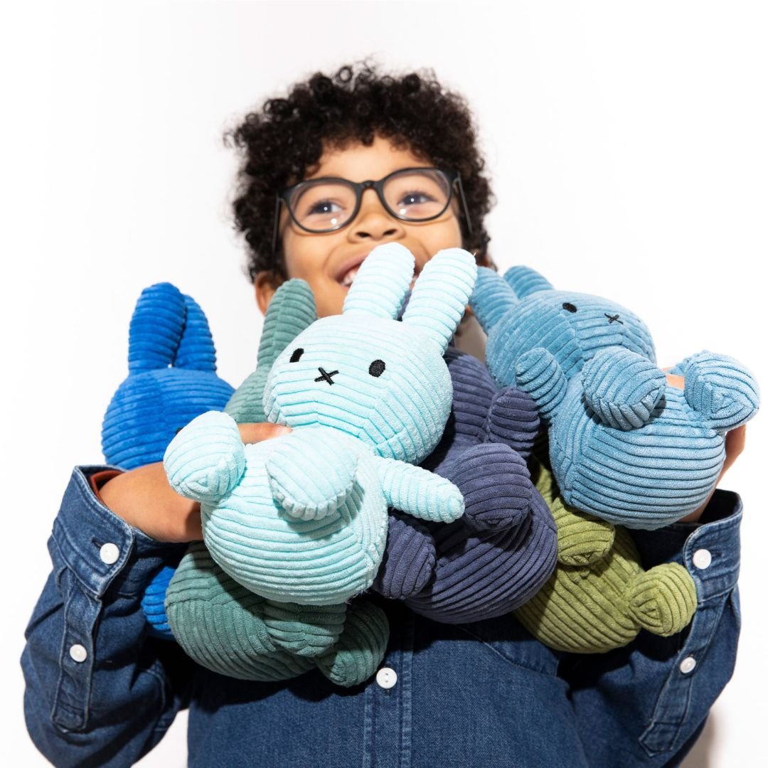 Miffy ~ Miffy Eco Corduroy 23cm - Ice Blue