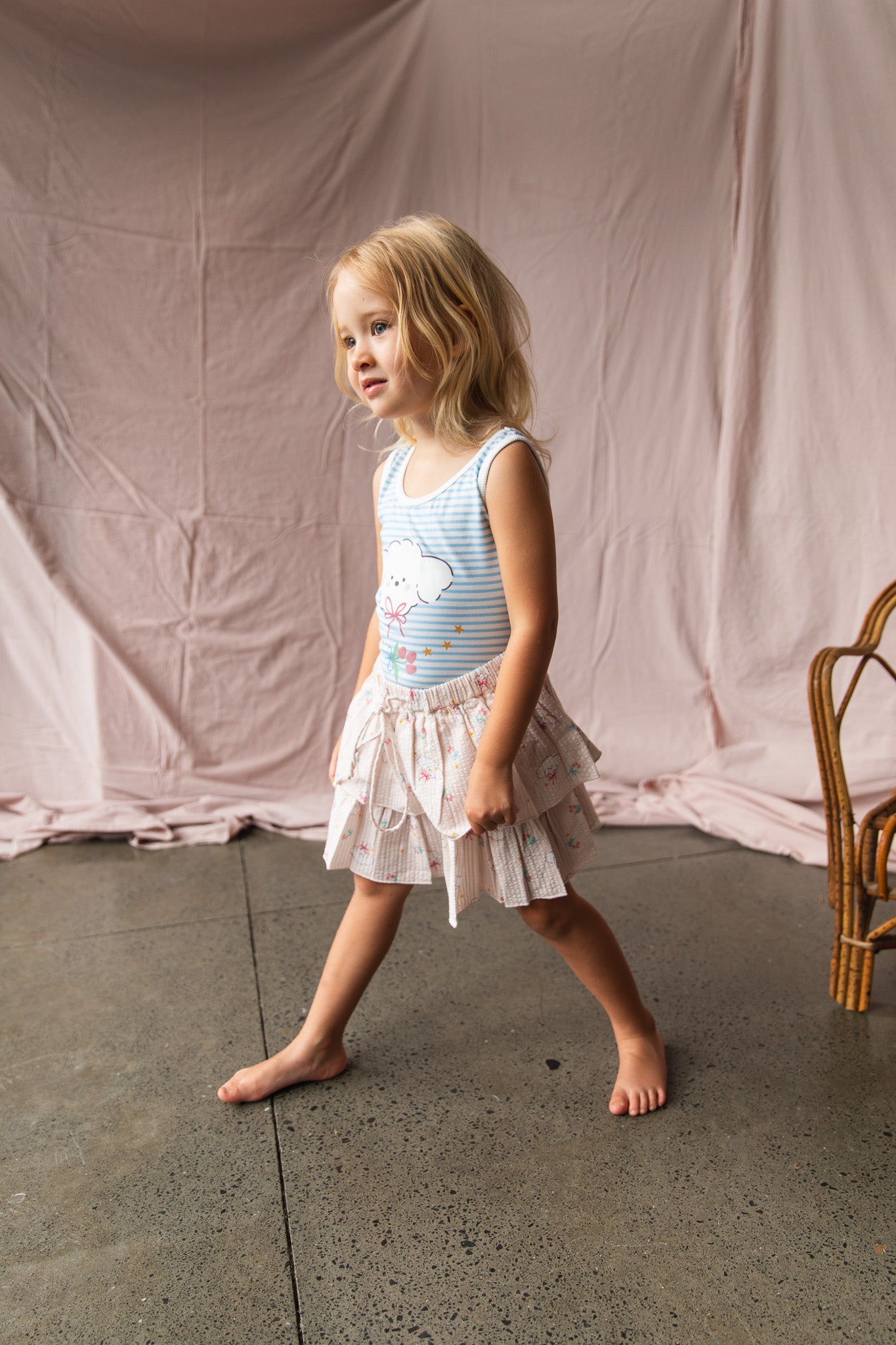 Millie Leotard-Stripe
