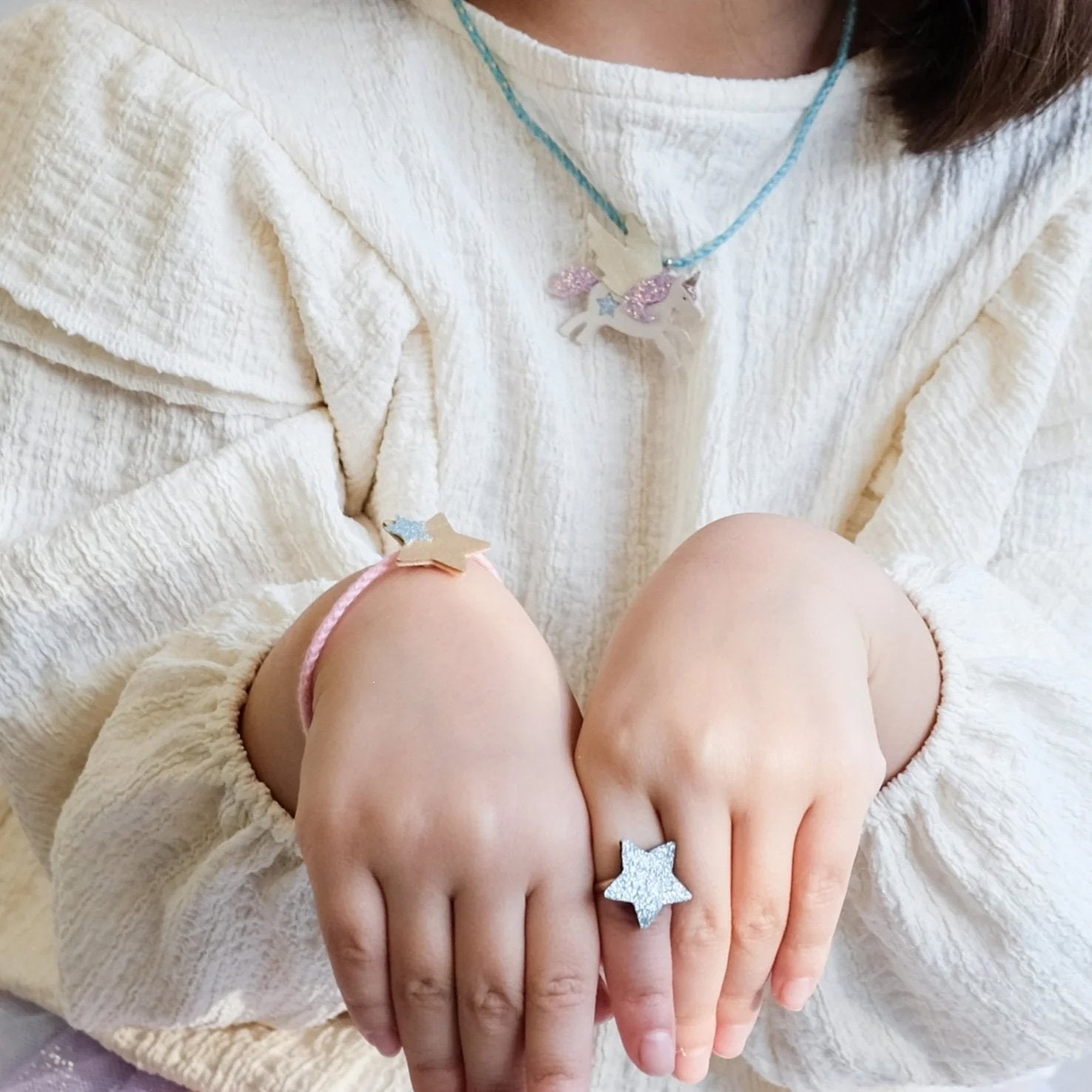 Mimi & Lula ~ Flying unicorn jewellery set