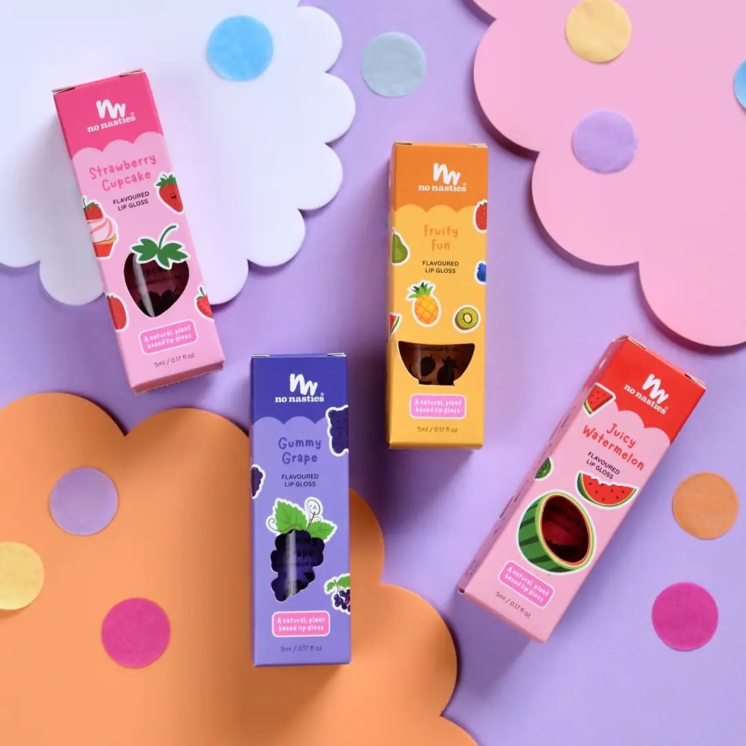 No Nasties ~ Natural Kids Lip Gloss Gummy Grape