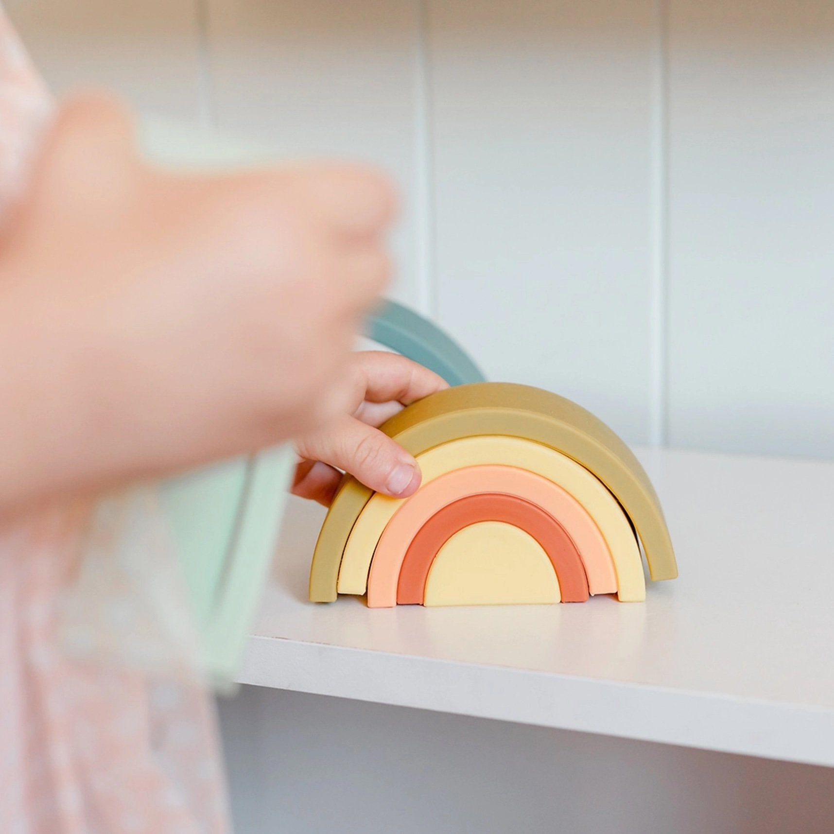OB Designs ~ Silicone Rainbow Stacker | Blueberry
