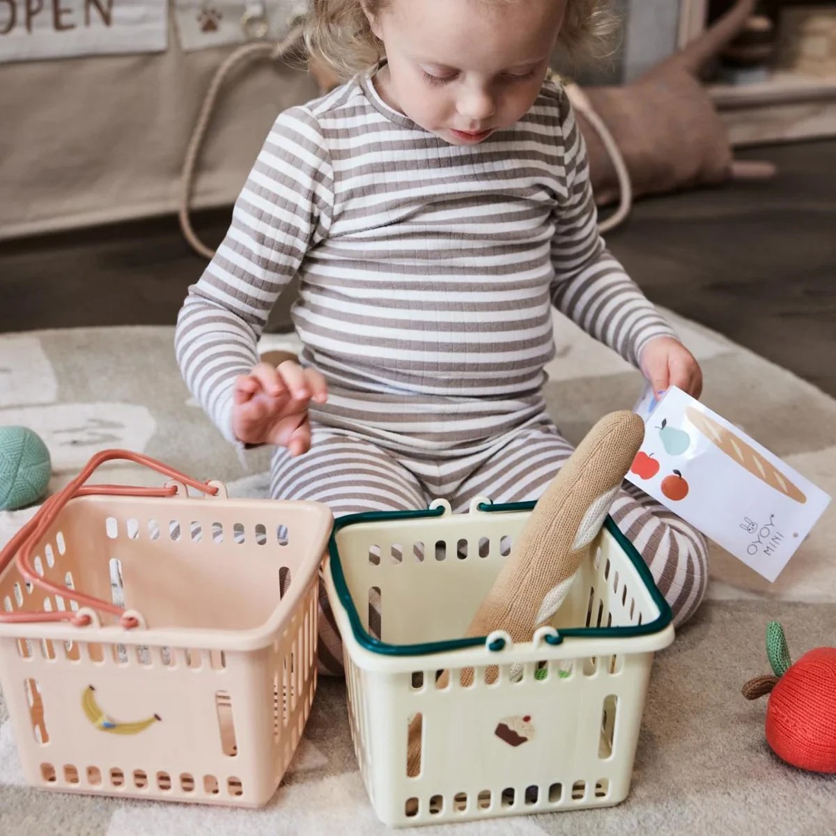 OYOY ~ Yummy Shopping Basket - Coral