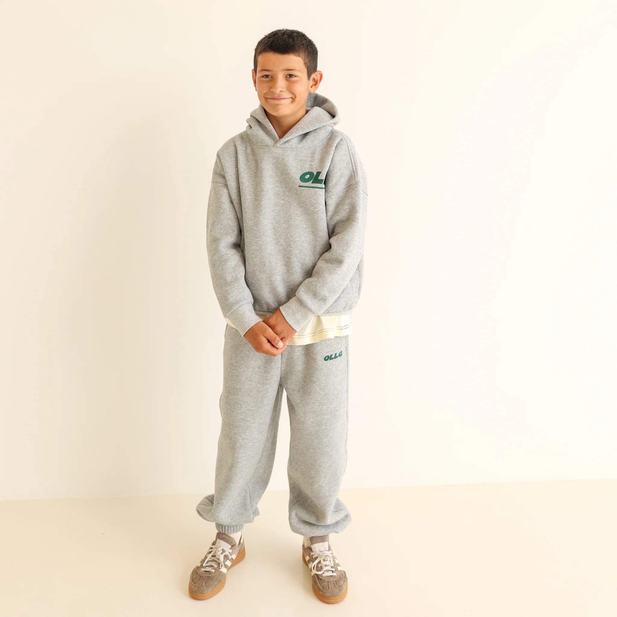 SKATE HOODIE - Grey Marle