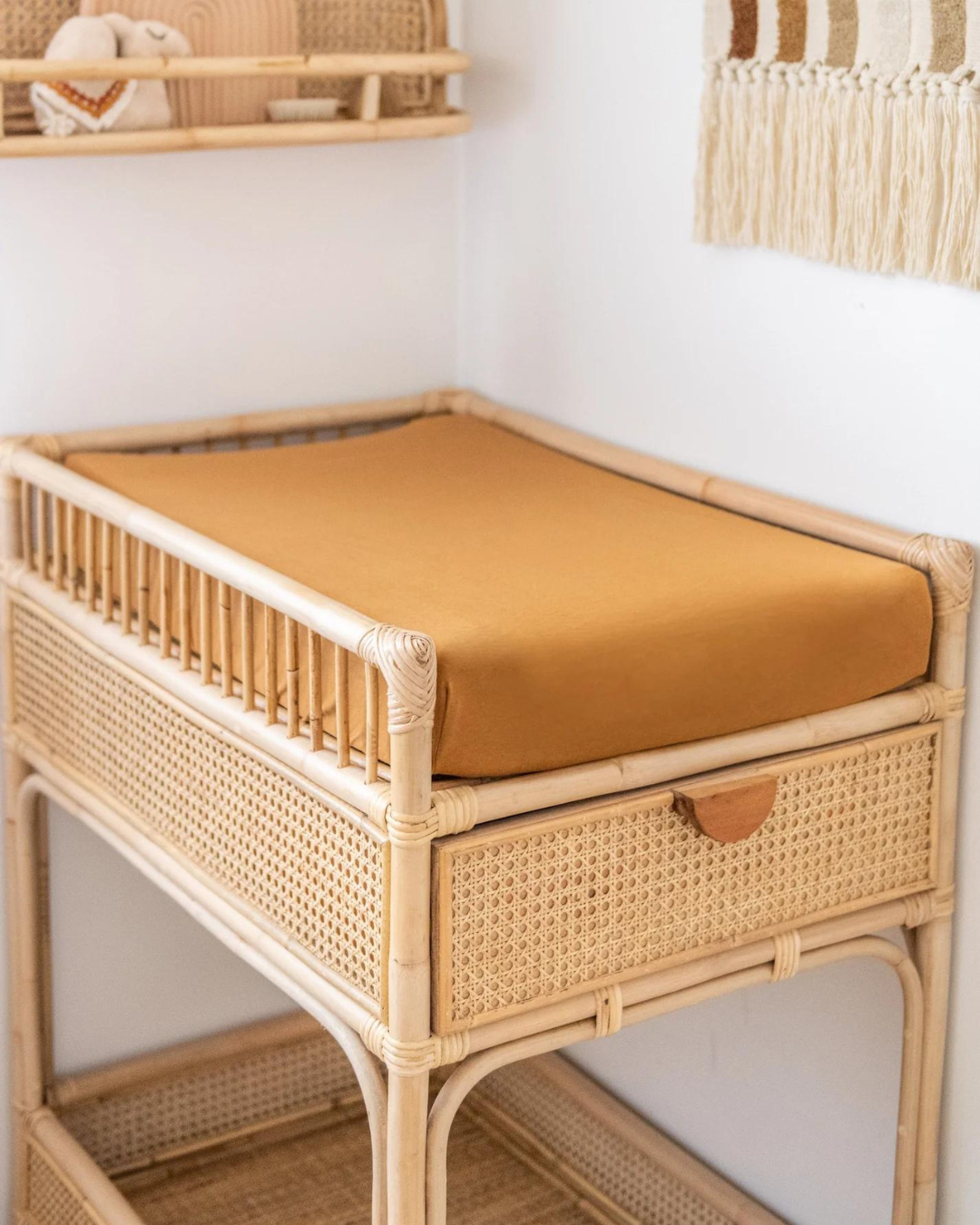 Kiin Baby ~ Organic Change Pad/Bassinet Sheet - Caramel
