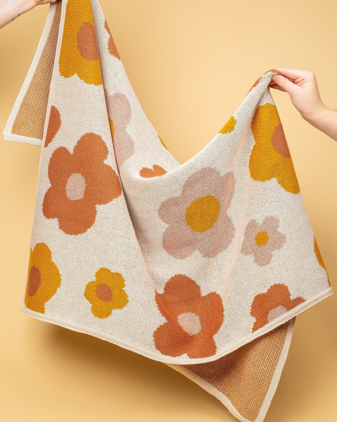 Kiin Baby ~ Organic Cotton Knitted Blanket - Bloom