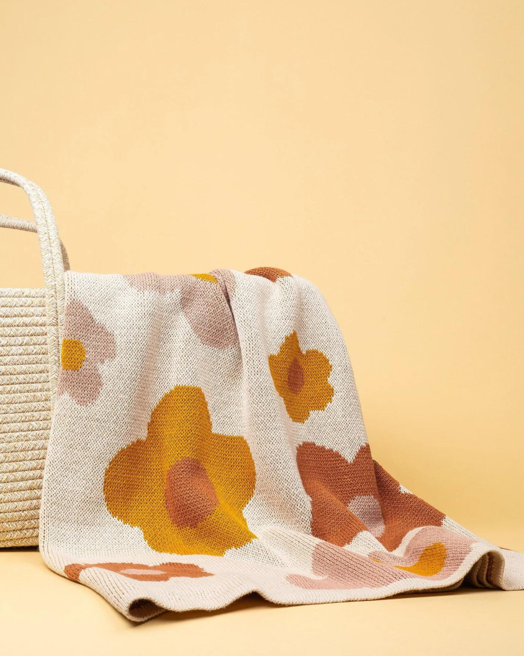 Kiin Baby ~ Organic Cotton Knitted Blanket - Bloom