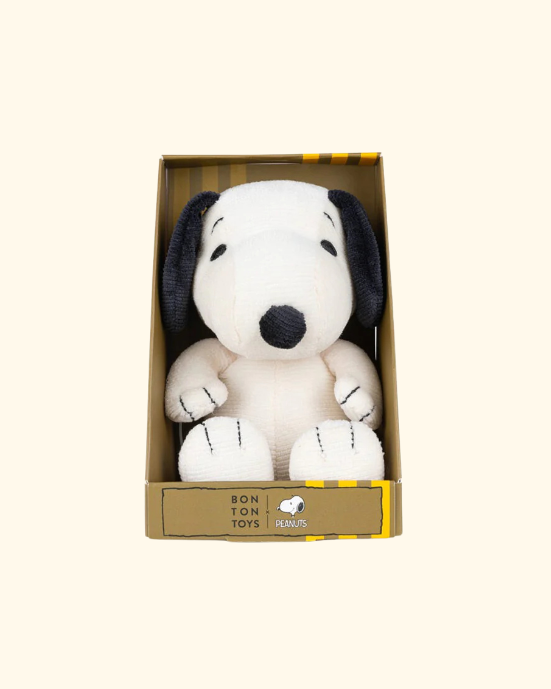 Peanuts Plush ~ Snoopy Mini Corduroy Cream in Giftbox 17cm
