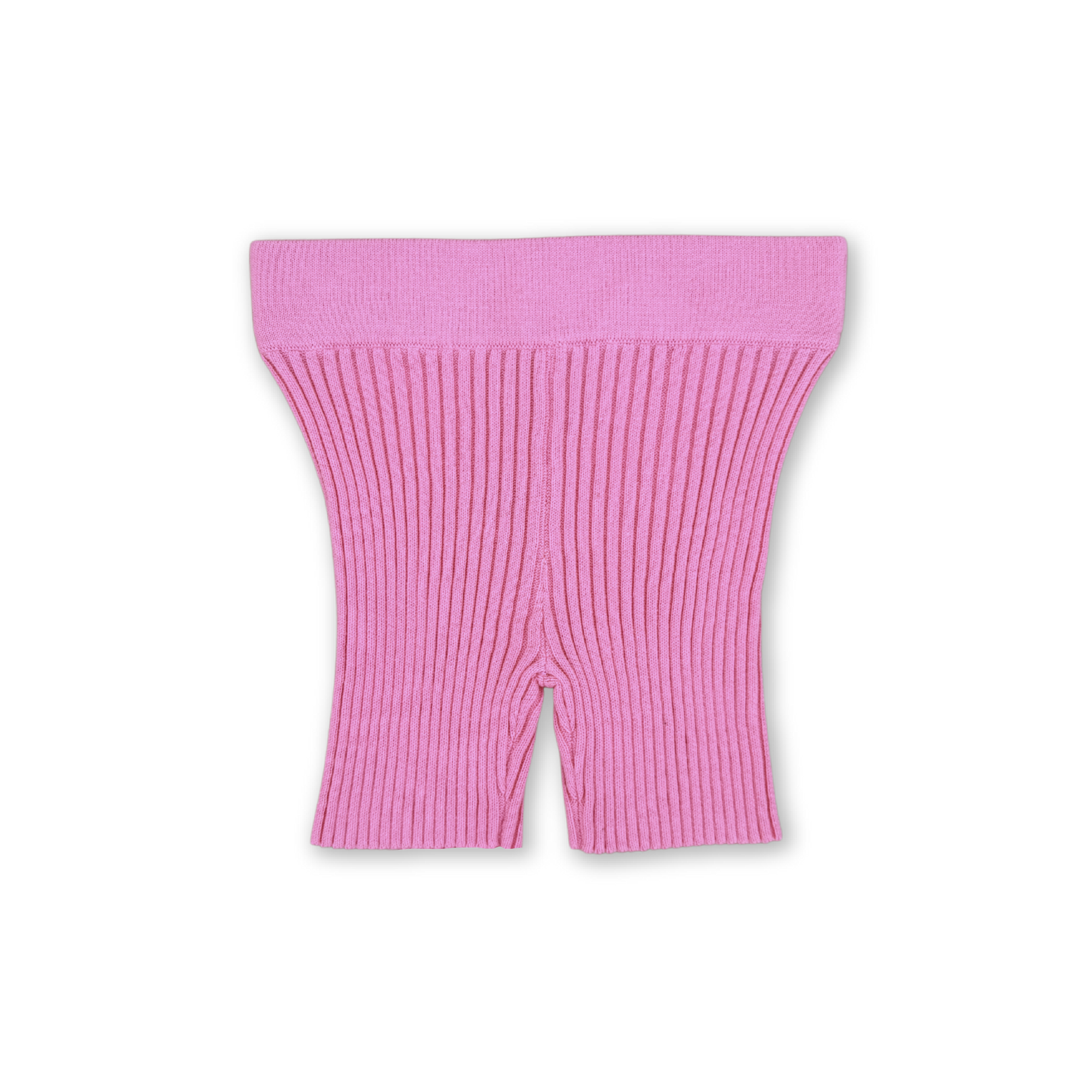Organic Ribbed Essential Bike Shorts - Floss