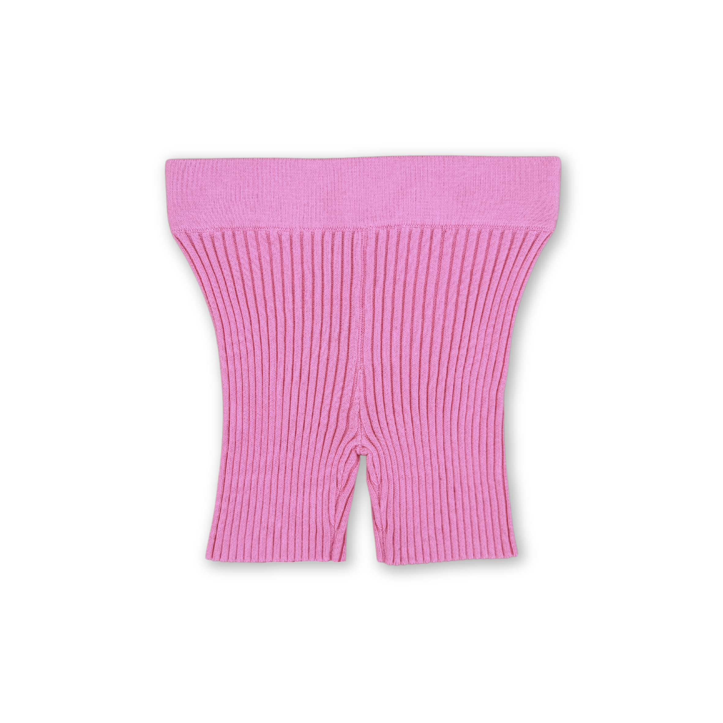 Organic Ribbed Essential Bike Shorts - Floss