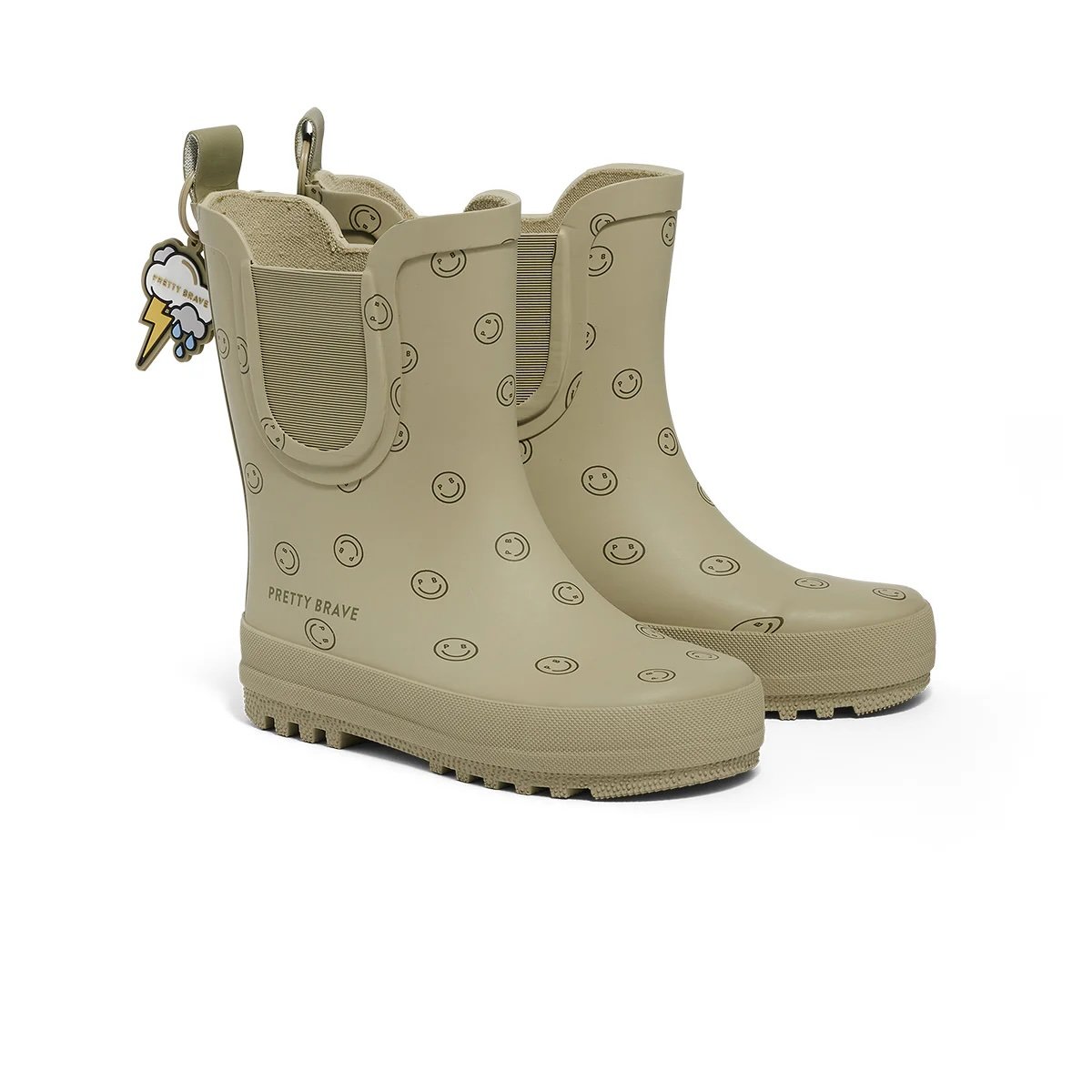 Pretty Brave ~ Puddle Boot Sage Smiley