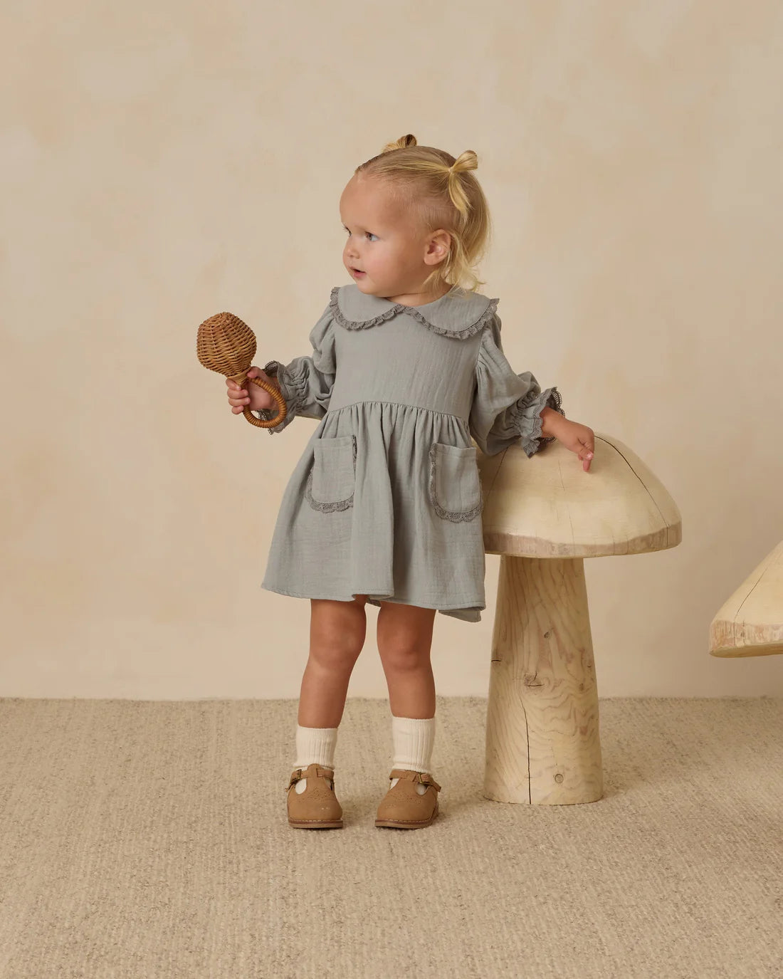 Marisol Dress - Steel Blue