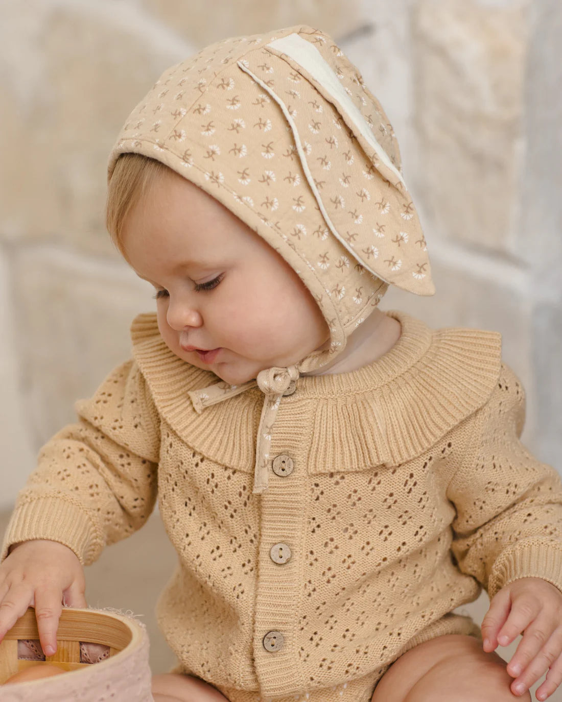Ruffle Collar Cardigan Butterscotch