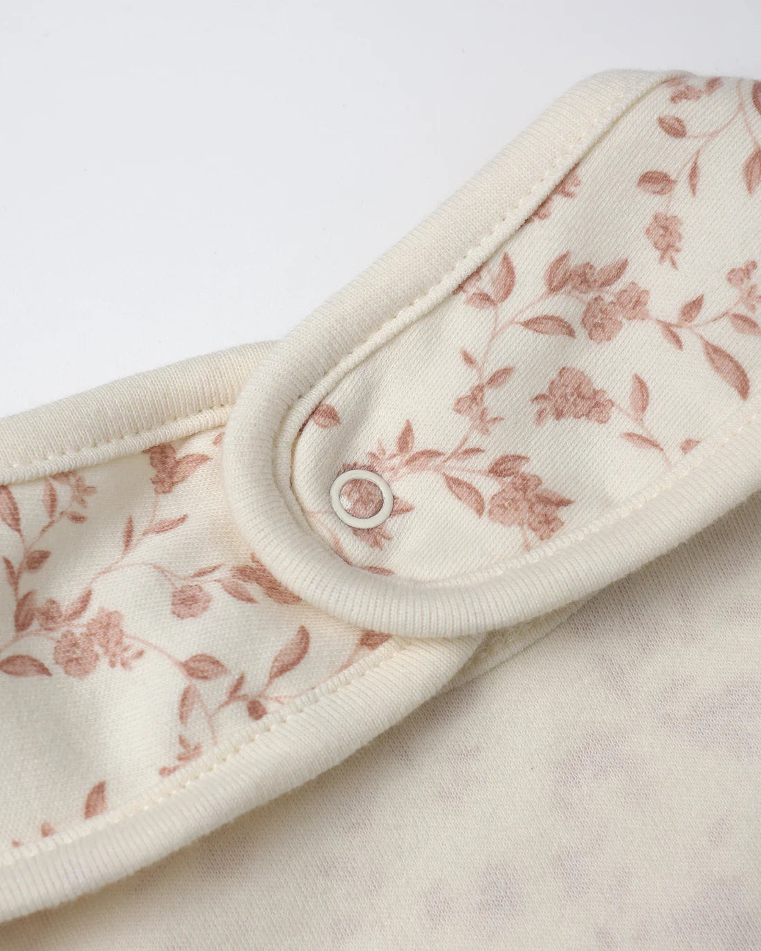 Jersey Snap Bib, 2 Pack - French Garden, Rose Micro Stripe