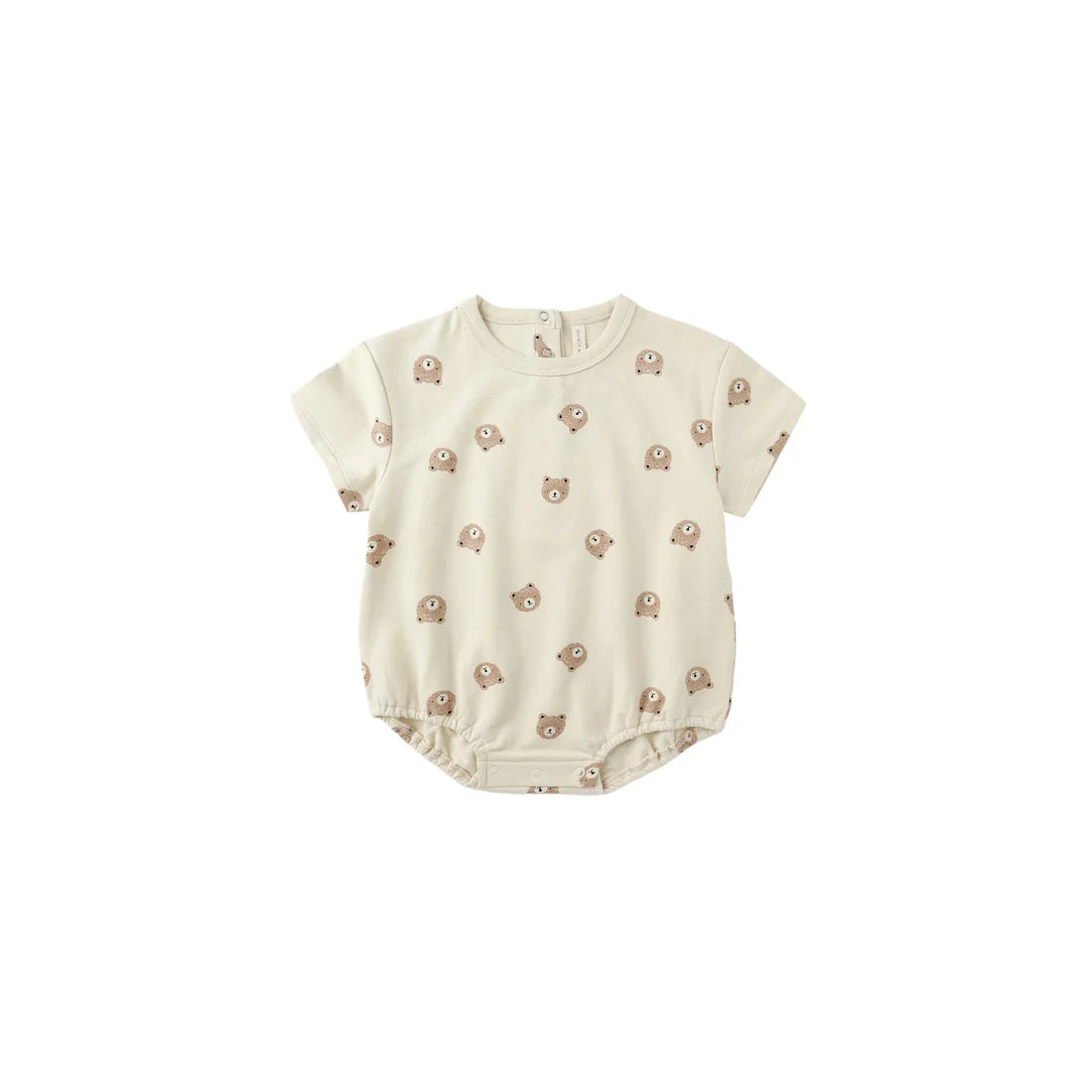 Relaxed SS Bubble Romper - Brown Bear