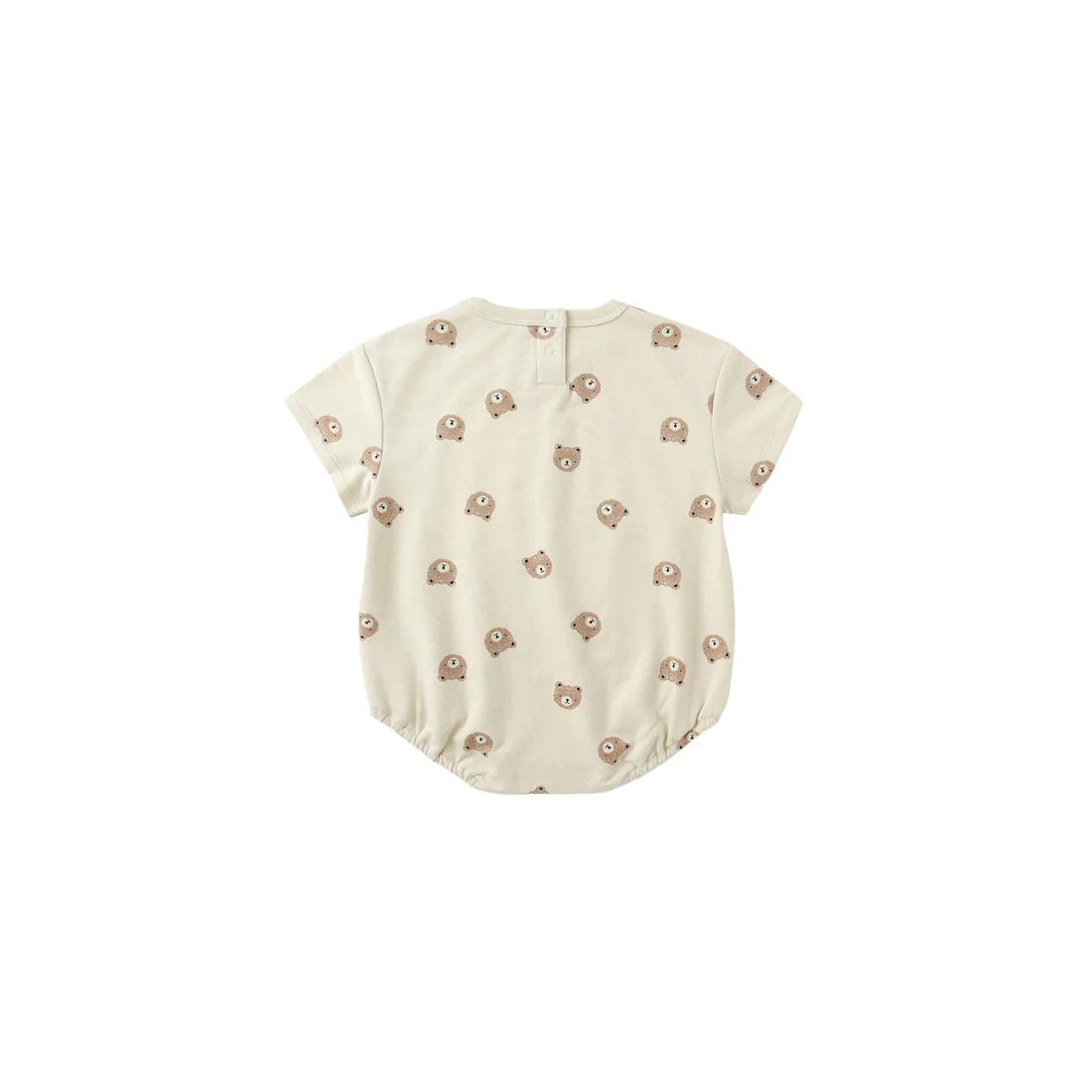 Relaxed SS Bubble Romper - Brown Bear