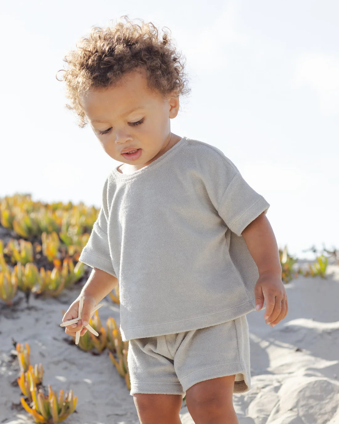 Terry Tee + Short Set Sage