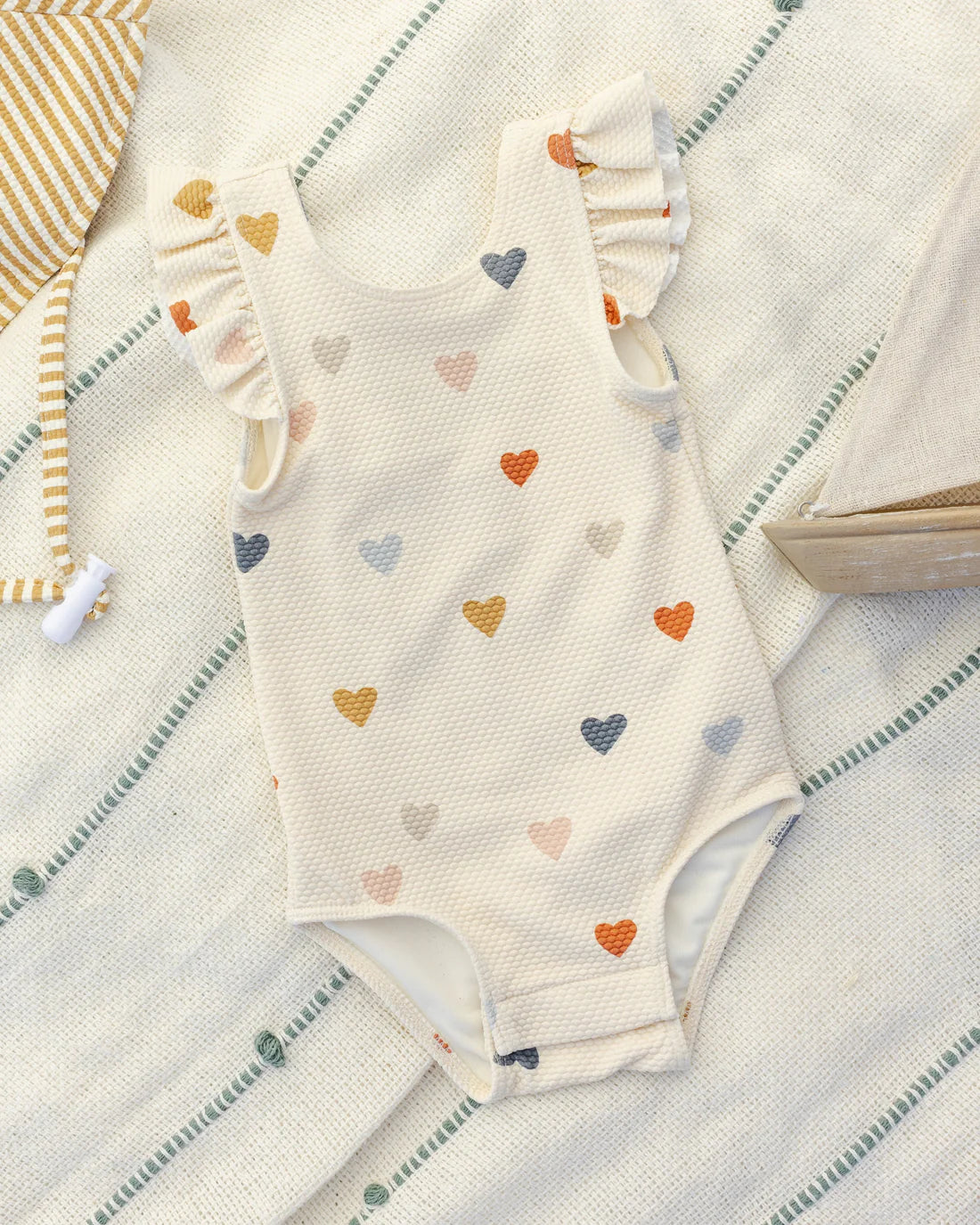 Scoop Back One-Piece Swimsuit | Confetti Hearts