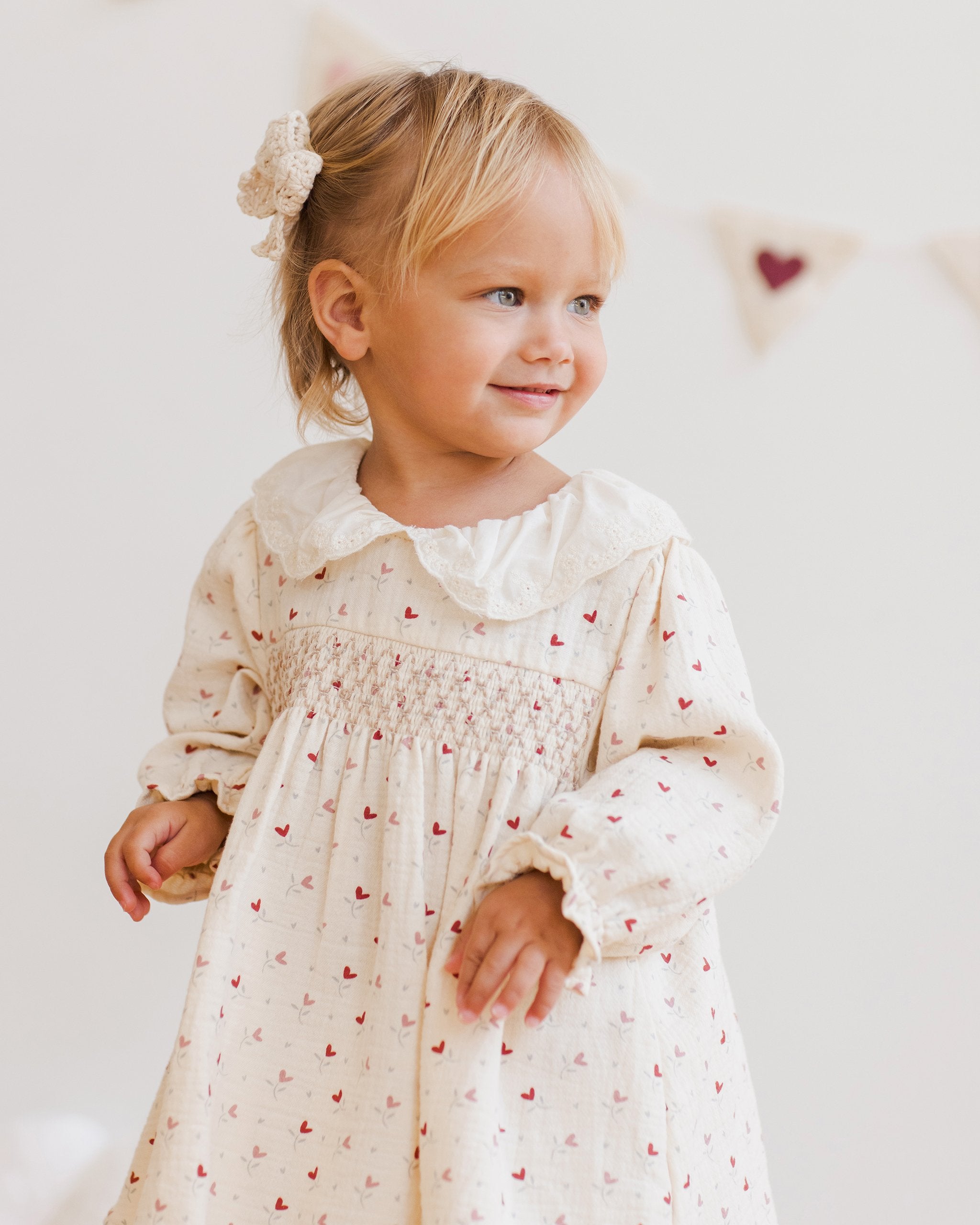 Quincy Mae ~ Callie Dress || Heart Ditsy