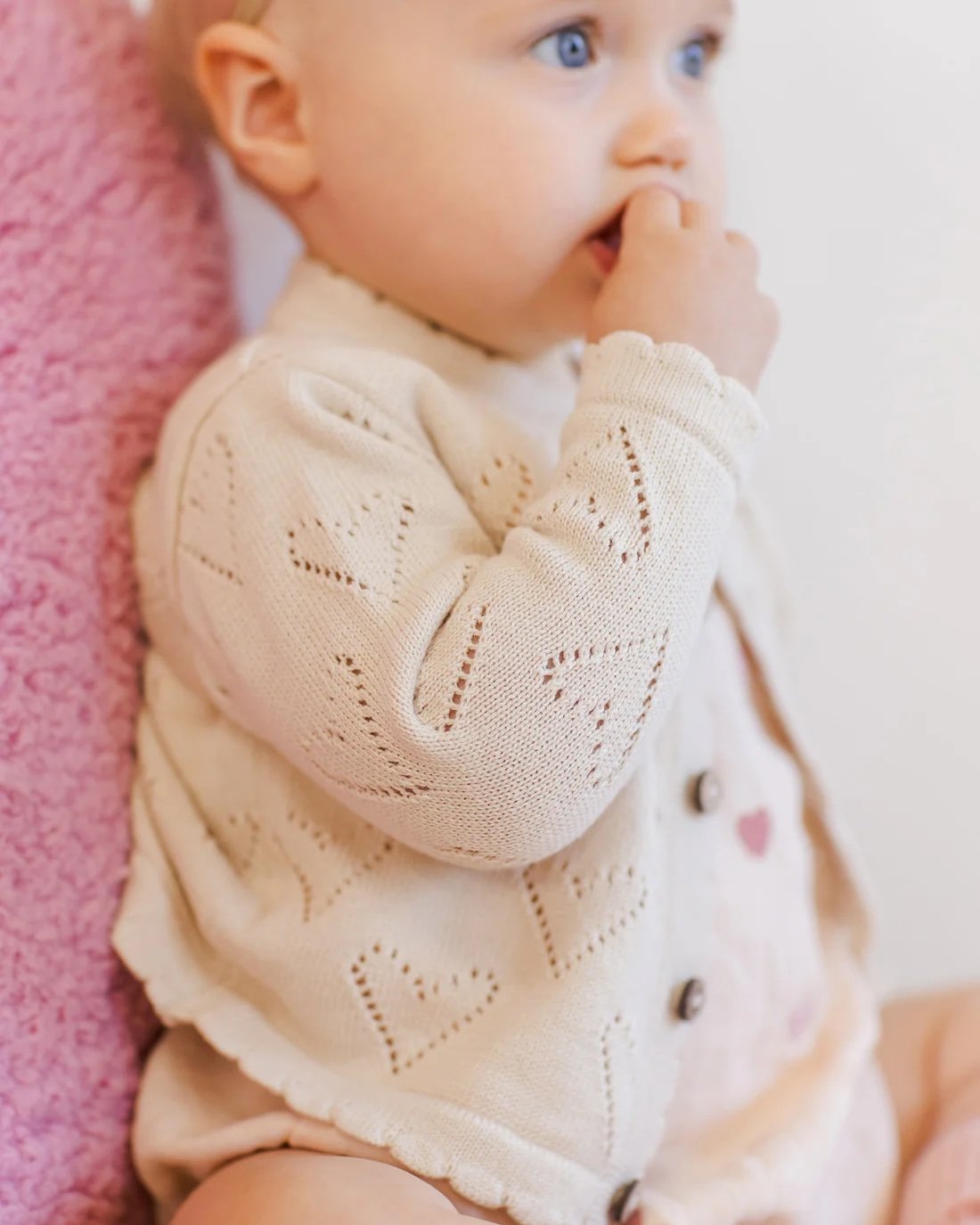 Quincy Mae ~ Knit Cardigan || Ivory